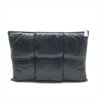 Bottega Veneta Intrecciato Maxi Clutch Second Black Leather — view 2