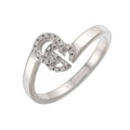 Gucci GG Running Ring Diamond 18k WG White Gold