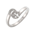 Gucci GG Running Ring Diamond 18k WG White Gold