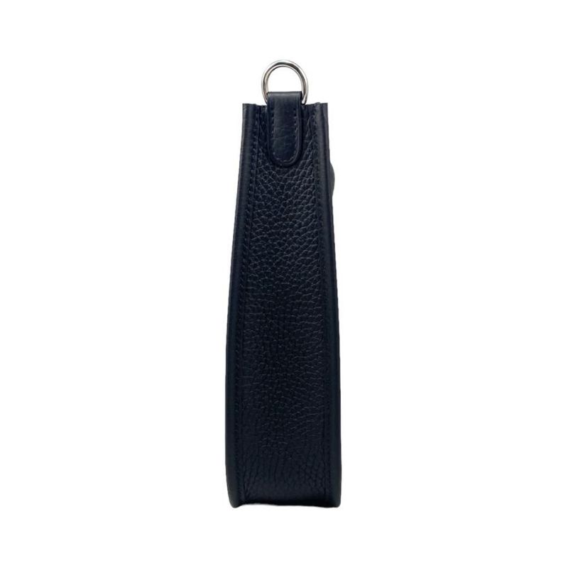 Hermes Shoulder Bag Evelyne TPM Taurillon Clemence Noir Black — view 3