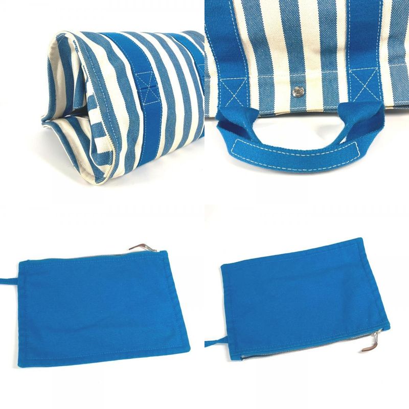 Hermes Handbag Cannes PM Canvas Blue — view 7