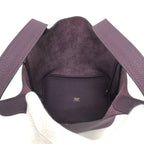 Hermes Handbag Picotin Lock PM Taurillon Clemence Cassis And Gold Hardware — view 7