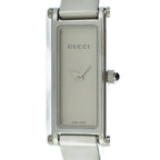 Gucci Watch Bangle Quartz Square Logo Silver