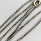 Chanel CC Logo Necklace Silver Vintage — view 8