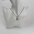 Chanel CC Logo Necklace Silver Vintage