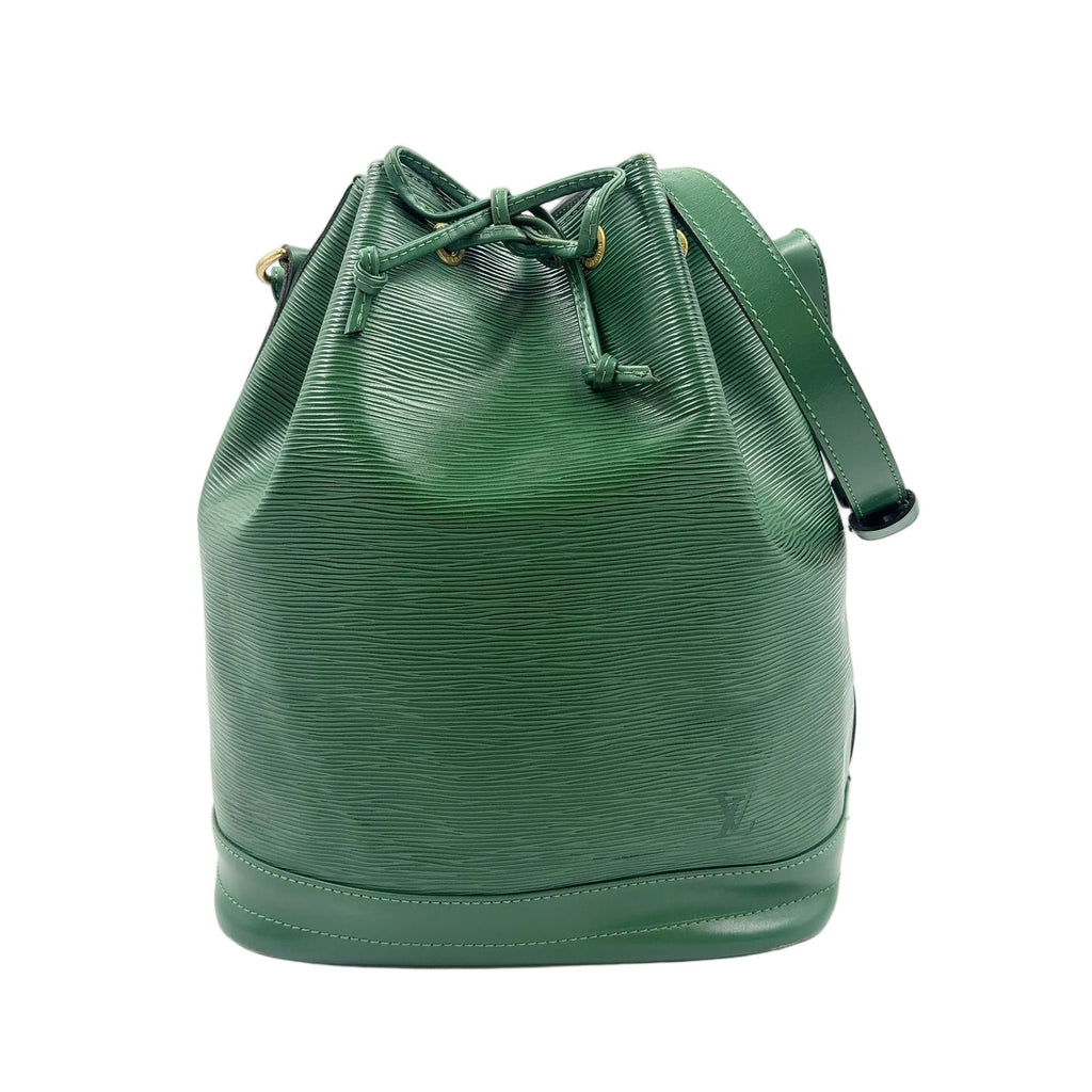 Louis Vuitton Noe Epi Borneo Green Leather Shoulder Bag Gold