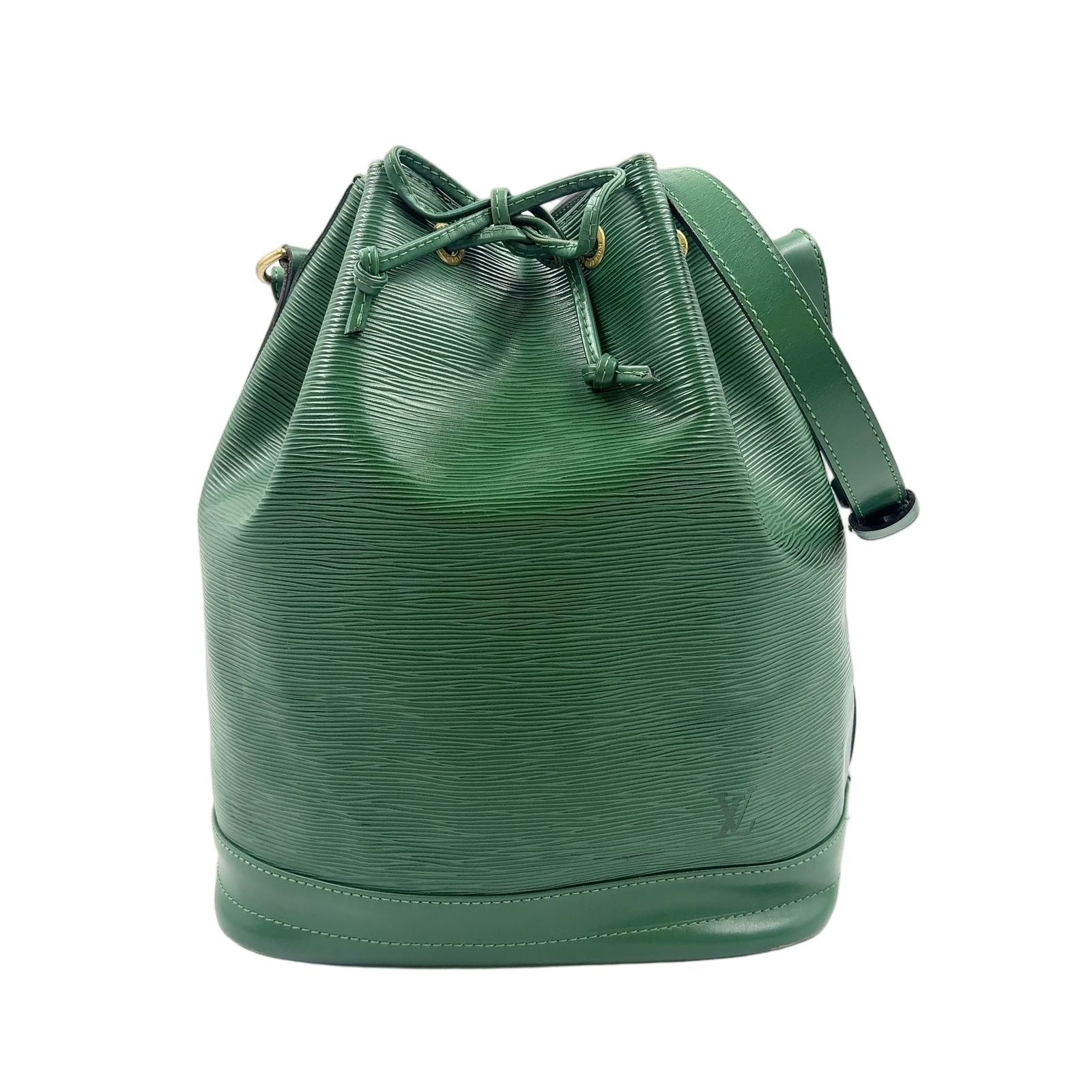 Louis Vuitton Noe Epi Borneo Green Leather Shoulder Bag Gold