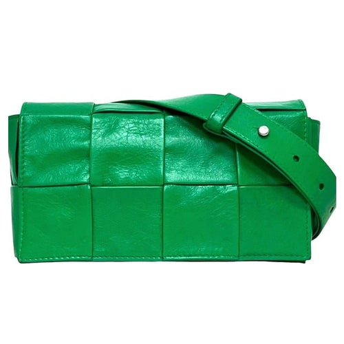 Bottega Veneta Belt Bag Crossbody Cassette Leather Green