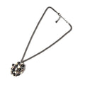 Chanel CC Mark Rhinestone Pearl Black White
