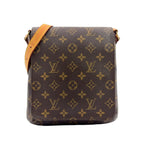 Louis Vuitton Musette Salsa Short Strap Monogram Leather Brown Light Shoulder