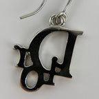 Dior Earrings Silver Logo Vintage — view 6