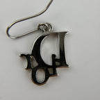 Dior Earrings Silver Logo Vintage — view 8