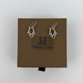 Dior Earrings Silver Logo Vintage