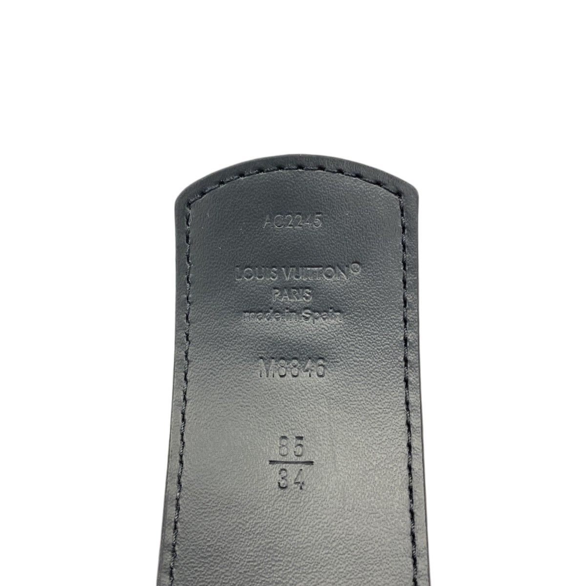 Louis Vuitton Belt Monogram Eclipse LV Dimension 40 Reversible Black — view 2