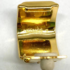 Hermes Enamel Cloisonne Earrings Chain Gold — view 6