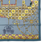 Hermes Carre 90 Silk Scarf Balade Ecosaise Scottish Rose de Bourre — view 6