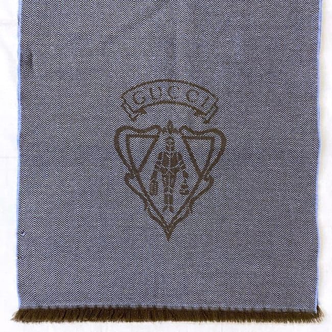 Gucci Shawl Navy Brown Hysteria — view 4
