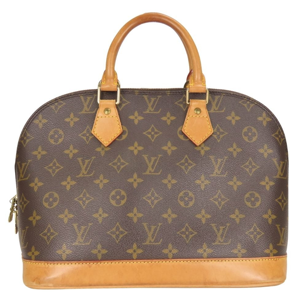 Louis Vuitton Handbag Alma Monogram Leather Brown Classic