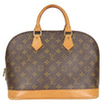 Louis Vuitton Handbag Alma Monogram Leather Brown Classic