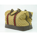 Gucci Vintage Sherry Line GG Canvas Boston Bag — view 2