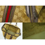 Gucci Vintage Sherry Line GG Canvas Boston Bag — view 8