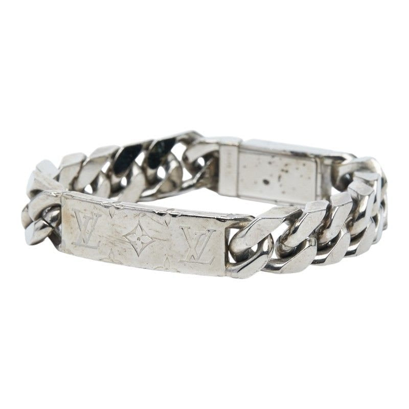 Louis Vuitton Bracelet Signature Chain Silver Metal — view 2