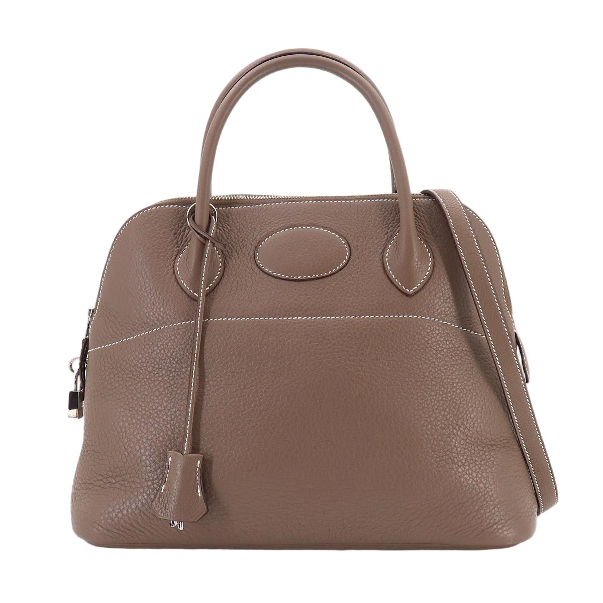 Hermes Bolide 31 2-Way Bag Taurillon Clemence Etoupe Silver