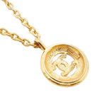 Chanel Necklace Vintage CC Logo Round — view 2