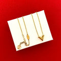 Louis Vuitton Essential Motif Logo Necklace Pendant Gold