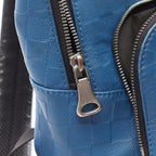 Louis Vuitton Backpack Noir Black Blue Leather Avenue — view 8