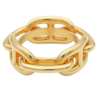 Hermes Chaine D'ancre Gold Metal Plated Scarf Ring — view 3