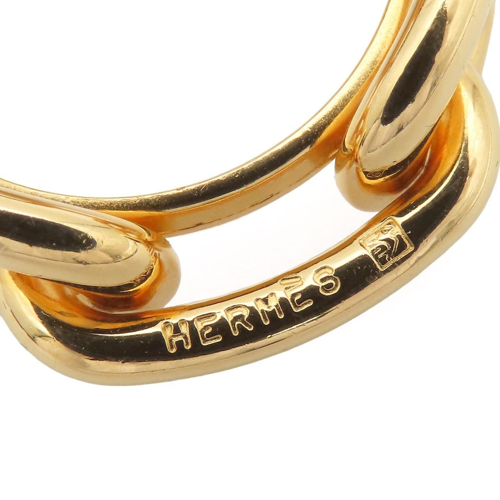 Hermes Chaine D'ancre Gold Metal Plated Scarf Ring — view 5