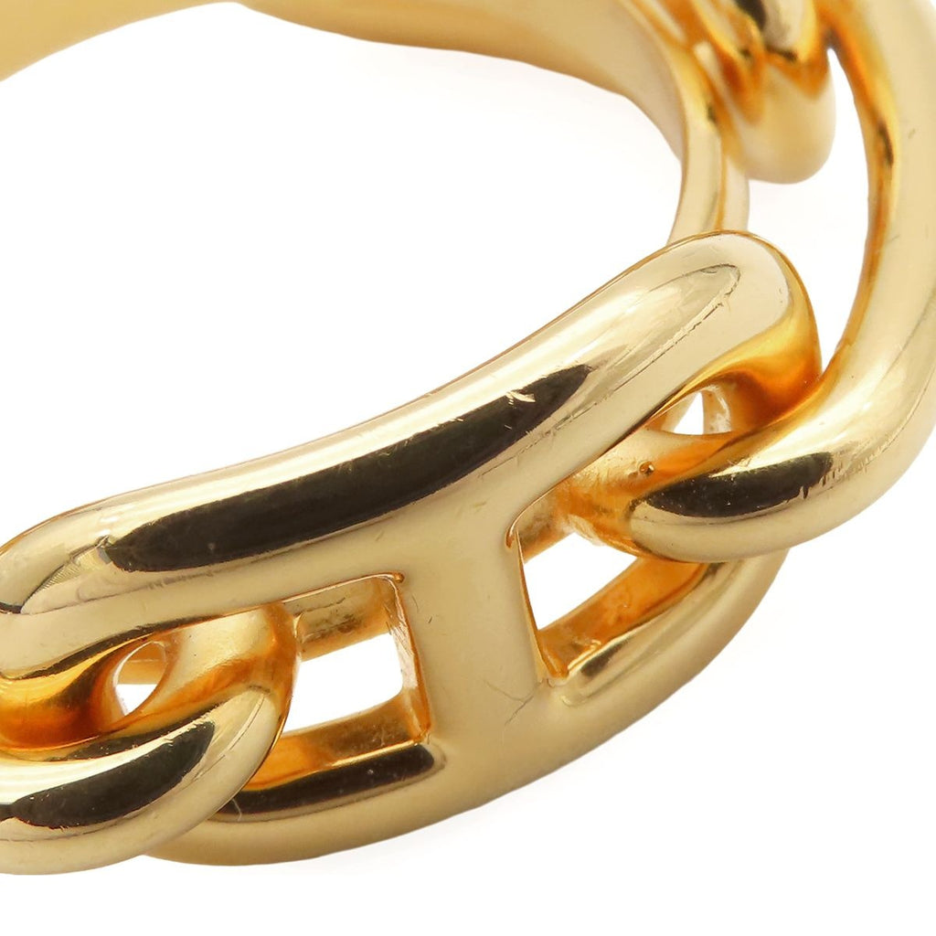 Hermes Chaine D'ancre Gold Metal Plated Scarf Ring — view 6