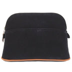 Hermes Bolide Pouch 20 PM Canvas Black Bag 0506