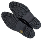 Hermes Moccasins Faubourg Size 37 1 2 Black Silver Hardware Leather — view 9