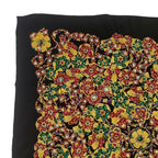Chanel Scarf Silk Black Floral Pattern — view 2