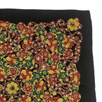 Chanel Scarf Silk Black Floral Pattern — view 3