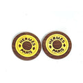 Hermes Earrings Serie Brown Gold Wood Metal