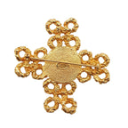 Chanel Brooch Gold Metal Faux Pearl Costume Vintage — view 5