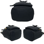 Prada Duet Logo Leather Canvas 2-Way Mini Shoulder Bag Handbag