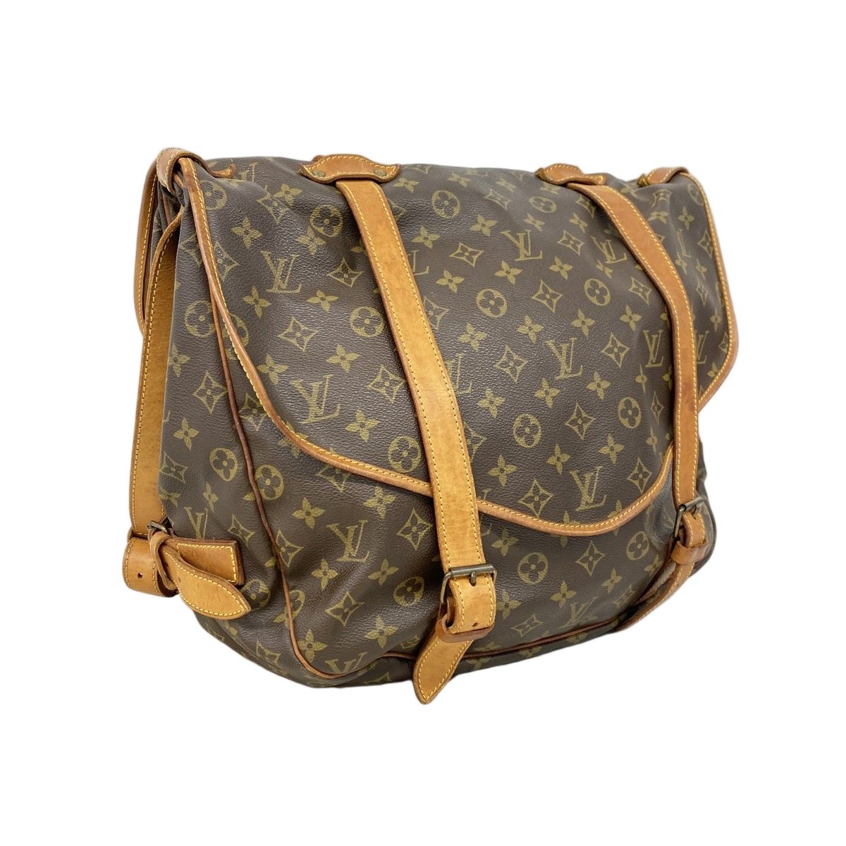 Louis Vuitton Shoulder Bag Monogram Saumur 43 Brown — view 2