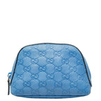 Gucci Guccissima Blue Leather