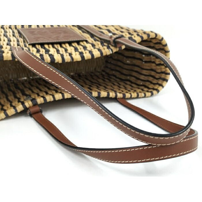 Loewe Square Tote Bag Anagram Straw — view 4