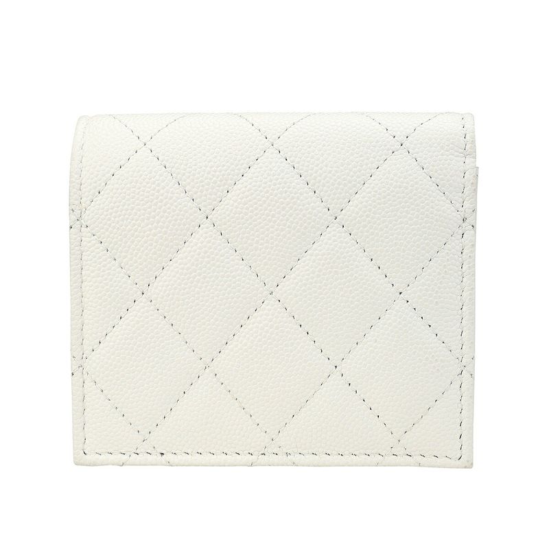 Chanel Bifold Wallet Small Flap White — view 2