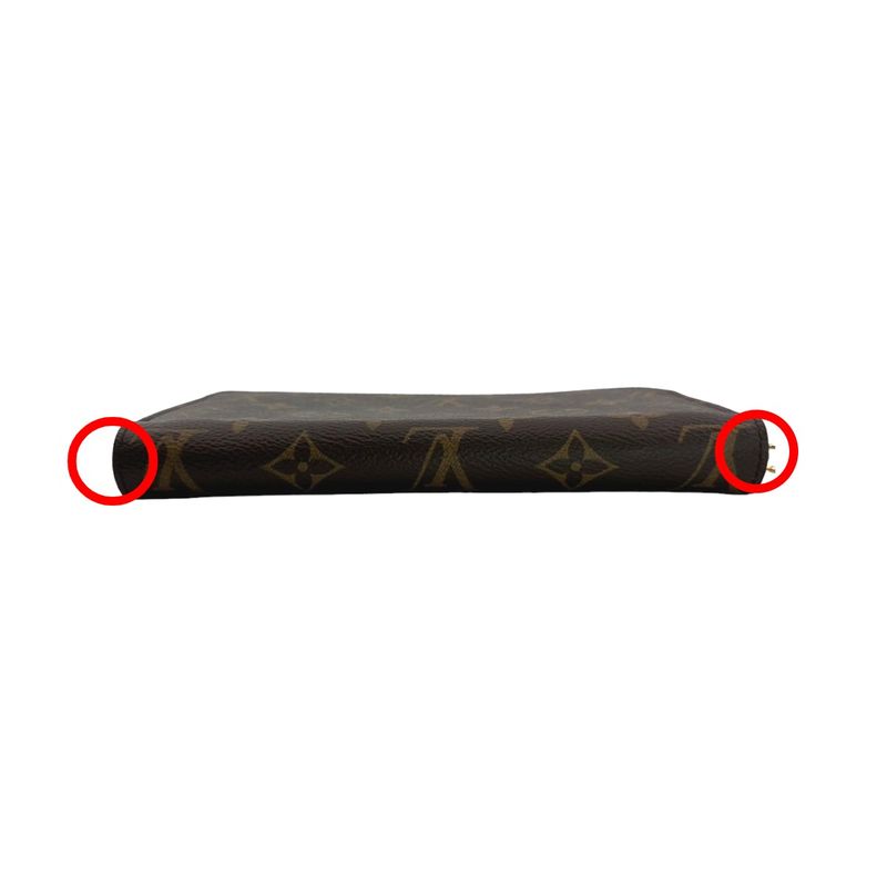 Louis Vuitton Monogram Round Zipper Fuchsia Long Wallet — view 7