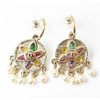 Chanel CC Mark Faux Pearl Gold Multicolor — view 3