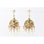 Chanel CC Mark Faux Pearl Gold Multicolor