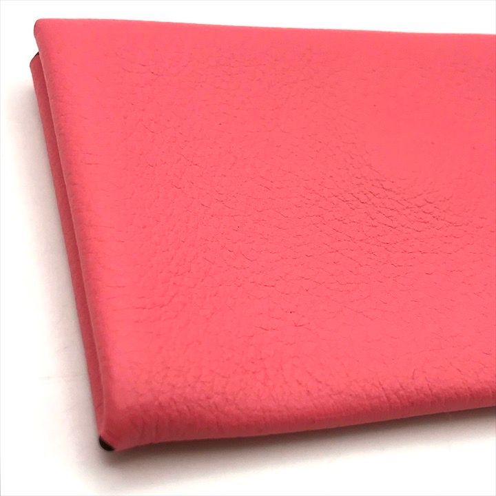 Hermes Calva Coin Case Card Pink Leather — view 5