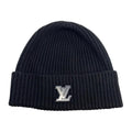 Louis Vuitton Knit Hat Bonnet LV Ahead Cashmere Logo Black