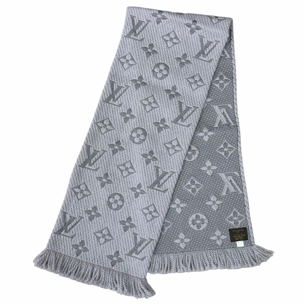Louis Vuitton Logomania Scarf Wool Silk Monogram with Fringe — view 3